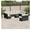Image de Salon de jardin modulable rotin noir 13 pieces 12 personnes