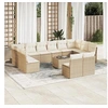 Image de Salon de jardin modulable rotin beige 13 pieces