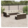 Image de Salon de jardin modulable resine tressee marron 13 pieces 62.0 x 62 x 69
