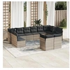 Image de Salon de Jardin avec Coussins 12 pcs, Canapés avec Pieds Réglables, Ensemble de Meubles d'Extérieur Patio Terrasse, 3250271