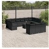 Image de Salon de jardin modulable 14 pieces resine tressee noir 62.0 x 62 x 69 cm