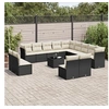Image de Salon de Jardin avec Coussins 11 pcs, Canapés de Terrasse, Ensemble de Meubles de Patio, Mobilier d'Extérieur, Beige 3272829