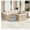 Image de 12-delige Loungeset met kussens poly rattan beige3250367