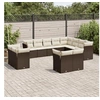 Image de Salon de Jardin avec Coussins 10 pcs, Canapés de Terrasse, Ensemble de Meubles de Patio, Mobilier d'Extérieur, Gris 3256963