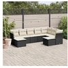 Image de Salon de Jardin avec Coussins 9 pcs, Canapés avec Pieds Réglables, Ensemble de Meubles d'Extérieur Patio Terrasse, 3250405