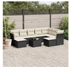Image de Salon de Jardin avec Coussins 10 pcs, Canapés avec Pieds Réglables, Ensemble de Meubles d'Extérieur Patio Terrasse, 3250415