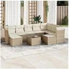 Image de Salon de Jardin avec Coussins 13 pcs, Canapés avec Pieds Réglables, Ensemble de Meubles d'Extérieur Patio Terrasse, 3223983