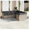 Image de Salon de Jardin avec Coussins 8 pcs, Canapés avec Pieds Réglables, Ensemble de Meubles d'Extérieur Patio Terrasse, 3250429