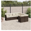 Image de Salon de jardin modulable resine tressee marron 8 pieces 62.0 x 62 x 69 8 personnes