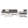 Image de 6-delige Loungeset massief grenenhout wit3250821
