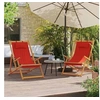 Image de Lot de 2 Chaises de Plage Pliables, Sièges de Terrasse, Chaises de Balcon, Meubles de Patio Camping Jardin Extérieur, 3214480