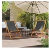 Image de Lot de 2 Chaises de Plage Pliables, Sièges de Terrasse, Chaises de Balcon, Meubles de Patio Camping Jardin Extérieur, 3214493