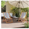 Image de Lot de 2 Chaises de Plage Pliables, Sièges de Terrasse, Chaises de Balcon, Meubles de Patio Camping Jardin Extérieur, 3214494
