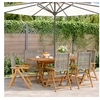 Image de Chaises inclinables de jardin lot de 6 gris rotin bois massif, siège de jardin, chaise de patio, chaise à manger de 3214524