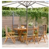 Image de Chaises inclinables de jardin lot de 6 gris bois massif acacia, siège de jardin, chaise de patio, chaise à manger de 3214533