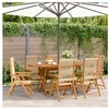 Image de Chaises inclinables de jardin lot de 6 beige bois massif acacia