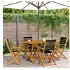 Image de Chaises de jardin pliantes lot de 4 noir bois d'acacia massif, siège de jardin, chaise de patio, chaise à manger de 3214565