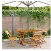 Image de Chaises de jardin pliantes lot de 4 beige bois d acacia massif