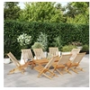 Image de Tuinstoelen 8 st inklapbaar massief acaciahout beige3214636