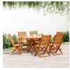 Image de Chaises de jardin pliantes lot de 6 57x66x95 cm bois d acacia