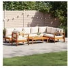 Image de Salon de jardin modulable bois 8 personnes 6 pieces