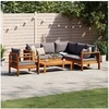 Image de Salon de jardin modulable bois massif gris 5 pieces 68 x 114 x 64 4 personnes