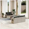 Image de Salon de Jardin avec Coussins 6 pcs, Canapés de Terrasse, Ensemble de Meubles de Patio, Mobilier d'Extérieur, Gris 3219901