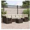 Image de Salon de jardin modulable GENERIQUE marron 8 pieces resine tressee 62 x 62 x 69 cm 7 personnes