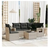 Image de Salon de Jardin avec Coussins 6 pcs, Canapés de Terrasse, Ensemble de Meubles de Patio, Mobilier d'Extérieur, Gris 3220181