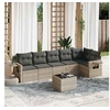 Image de Salon de Jardin avec Coussins 7 pcs, Canapés de Terrasse, Ensemble de Meubles de Patio, Mobilier d'Extérieur, Gris 3220201