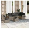 Image de Salon de Jardin avec Coussins 7 pcs, Canapés de Terrasse, Ensemble de Meubles de Patio, Mobilier d'Extérieur, Gris 3220239