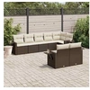 Image de Salon de jardin modulable resine tressee marron 8 pieces 8 personnes