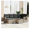 Image de Salon de Jardin avec Coussins 7 pcs, Canapés de Terrasse, Ensemble de Meubles de Patio, Mobilier d'Extérieur, Gris 3220471