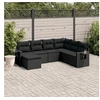 Image de Salon de Jardin avec Coussins 7 pcs, Canapés de Terrasse, Ensemble de Meubles de Patio, Mobilier d'Extérieur, Noir 3220494