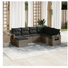 Image de Salon de Jardin avec Coussins 7 pcs, Canapés de Terrasse, Ensemble de Meubles de Patio, Mobilier d'Extérieur, Gris 3220499