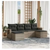 Image de Salon de Jardin avec Coussins 6 pcs, Canapés de Terrasse, Ensemble de Meubles de Patio, Mobilier d'Extérieur, Gris 3220521