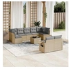 Image de Salon de jardin modulable rotin beige 10 pieces 62 x 62 x 69 cm