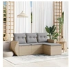Image de Salon de jardin modulable rotin beige 4 pieces x 70 x 69 4 personnes