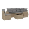 Image de Salon de jardin modulable GENERIQUE beige 6 pieces resine tressee 62 x 62 x 69 cm