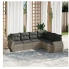 Image de Salon de Jardin avec Coussins 6 pcs, Canapés de Terrasse, Ensemble de Meubles de Patio, Mobilier d'Extérieur, Gris 3221411