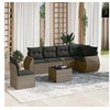 Image de Salon de Jardin avec Coussins 7 pcs, Canapés de Terrasse, Ensemble de Meubles de Patio, Mobilier d'Extérieur, Gris 3221439