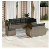 Image de Salon de Jardin avec Coussins 8 pcs, Canapés de Terrasse, Ensemble de Meubles de Patio, Mobilier d'Extérieur, Gris 3221639