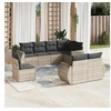 Image de Salon de Jardin avec Coussins 8 pcs, Canapés avec Dossier, Ensemble de Meubles, Mobilier de Terrasse Patio, Gris 3221641