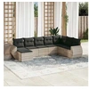 Image de Salon de Jardin avec Coussins 8 pcs, Canapés avec Dossier, Ensemble de Meubles, Mobilier de Terrasse Patio, Gris 3221761