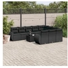 Image de Salon de jardin resine tressee noir 11 pieces x 71 x 69 10 personnes