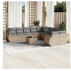 Image de Salon de jardin modulable 1 personnes beige 11 pieces 62 x 62 x 69 cm resine tressee