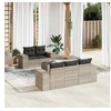Image de Salon de Jardin avec Coussins 6 pcs, Canapés de Terrasse, Ensemble de Meubles de Patio, Mobilier d'Extérieur, Gris 3222301