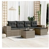 Image de Salon de jardin modulable GENERIQUE resine tressee gris 5 personnes 62 x 55 x 69 cm 6 pieces