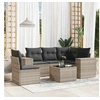 Image de Salon de Jardin avec Coussins 6 pcs, Canapés de Patio, Ensemble de Meubles, Mobilier de Terrasse Exterieur, Gris 3222581