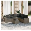 Image de Salon de Jardin avec Coussins 7 pcs, Canapés de Terrasse, Ensemble de Meubles de Patio, Mobilier d'Extérieur, Gris 3222619